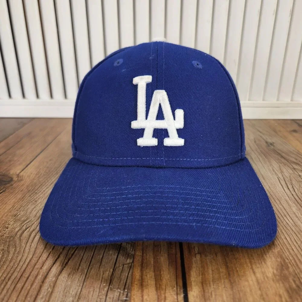 New Era 9forty LA Los Angeles Dodgers Baseball Cap Blue White Strapback MLB Hat